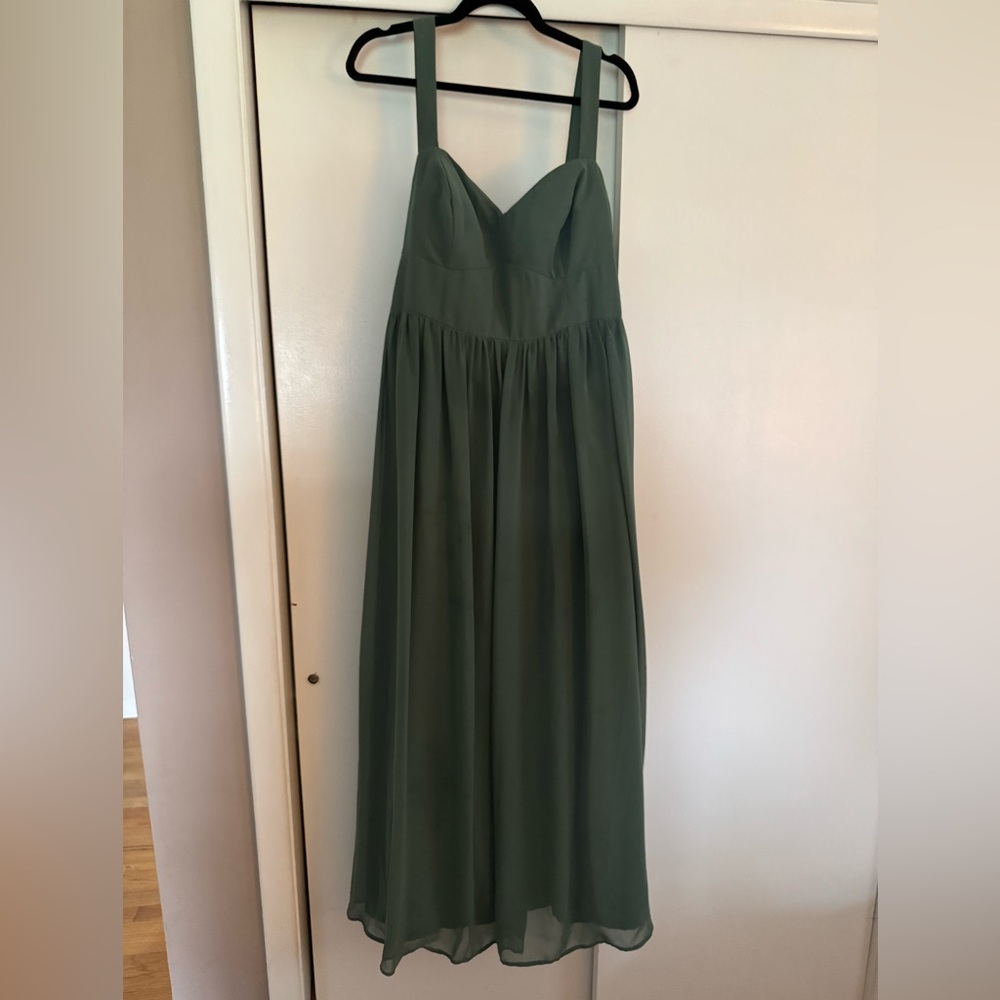 Azazie Gabby in Eucalyptus Maxi Dress